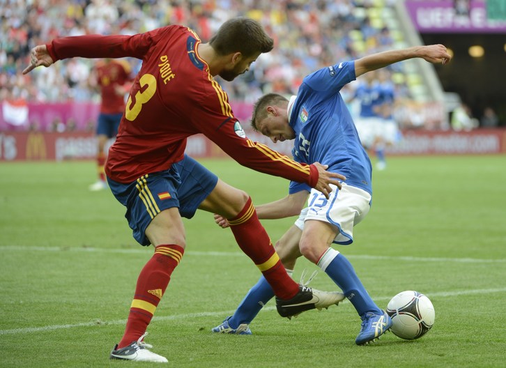 Italia eta Espainiak partida on bat eskaini dute. (AFP)