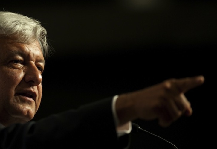 Andrés Manuel López Obrador, candidato de la izquierda mexicana. (Pedro PARDO/AFP PHOTO)