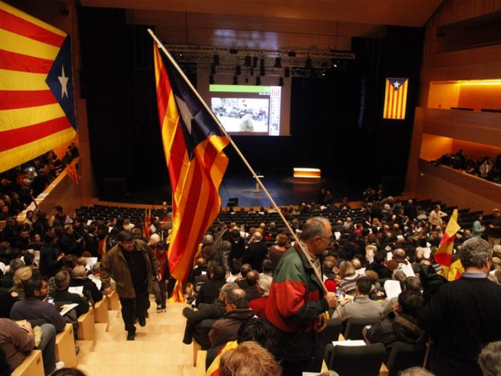 Acto público de presentación de la Assemblea Nacional Catalana en Girona