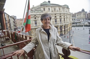 Laura Mintegi, candidata de EH Bildu a Lehendakaritza. (Luis JAUREGIALTZO/ARGAZKI PRESS)