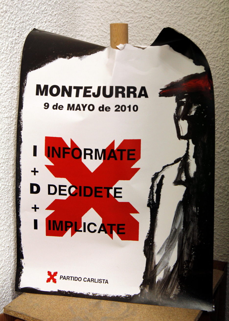Cartel llamando a los actos de Montejurra de 2010. (Gotzon ARANBURU)