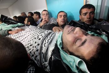 El cuerpo del preso palestino ha sido entregado el domingo por las autoridades israelíes. (Hazam BADE / AFP)