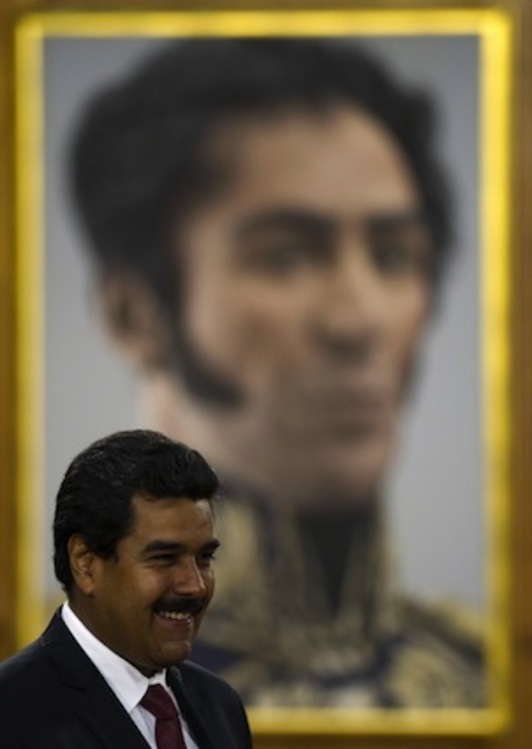 Maduro, en el Palacio de Miraflores. (Raul ARBOLEDA/AFP PHOTO)