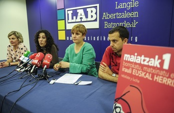 LAB llevará a cabo movilizaciones en todos los eskualdes de Euskal Herria. (Jagoba MANTEROLA/ARGAZKI PRESS)