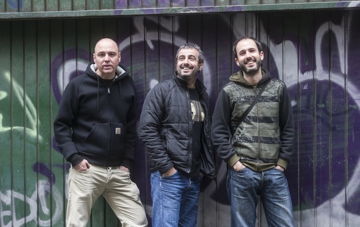 Lutxo Egia, Mikel Arredondo eta Hibai Castro. (Luis JAUREGIALTZO/ARGAZKI PRESS)