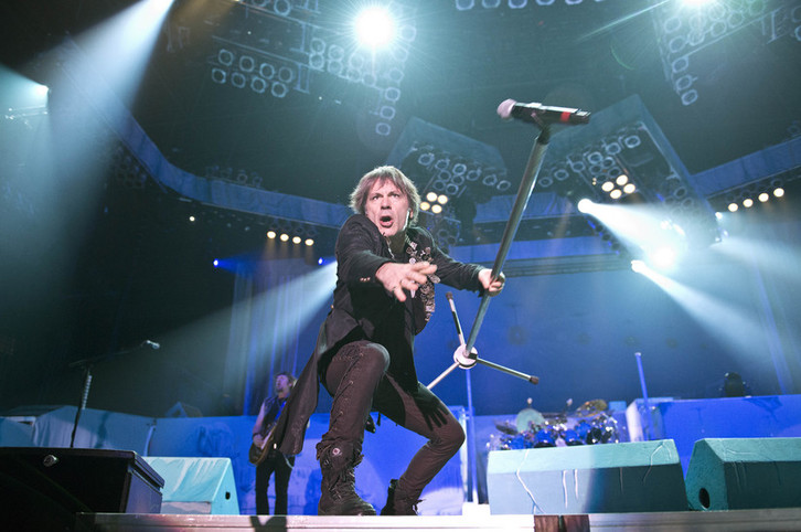 Concierto de Iron Maiden anoche en el BEC de Barakaldo. (Jon HERNAEZ/ARGAZKI PRESS)