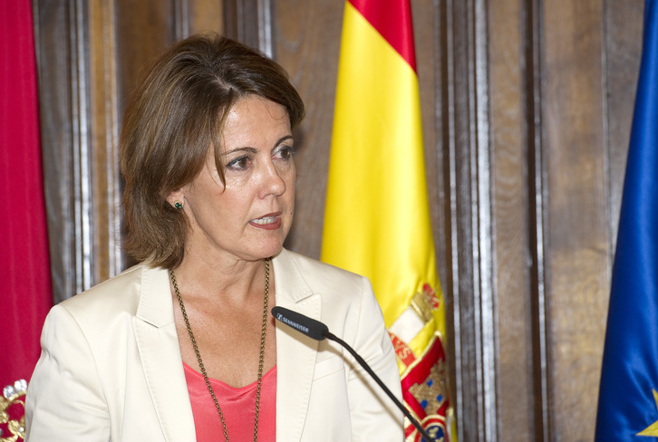 La presidenta dle Gobierno de Nafarroa, Yolanda Barcina. (Idoia ZABALETA / ARGAZKI PRESS)