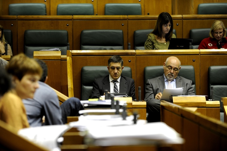 Patxi López en el Parlamento de Gasteiz. (Juanan RUIZ / ARGAZKI PRESS)