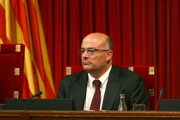 El presidente de JxSí, Lluís Corominas, en imagen de archivo. (Miquel González/PARLAMENT)