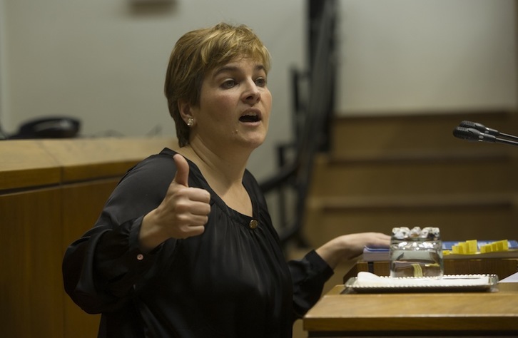 Rebeka Ubera, parlamentaria de EH Bildu en Gasteiz. (Raúl BOGAJO / ARGAZKI PRESS)