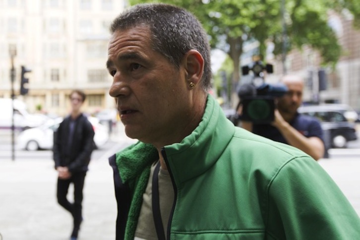 Antton Troitiño llega a la Corte de Westminster, en una imagen de archivo. (Justin TALLIS/AFP) 