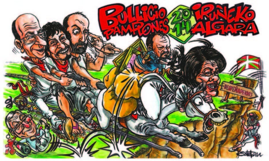 Pancarta del Bullicio Pamplonés.