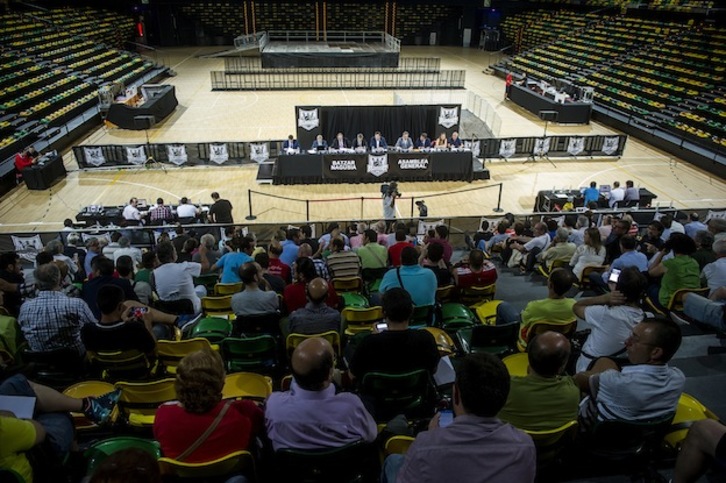 Asamblea general de Bilbao Basket, el pasado 26 de junio. (Luis JAUREGIALTZO / ARGAZKI PRESS)