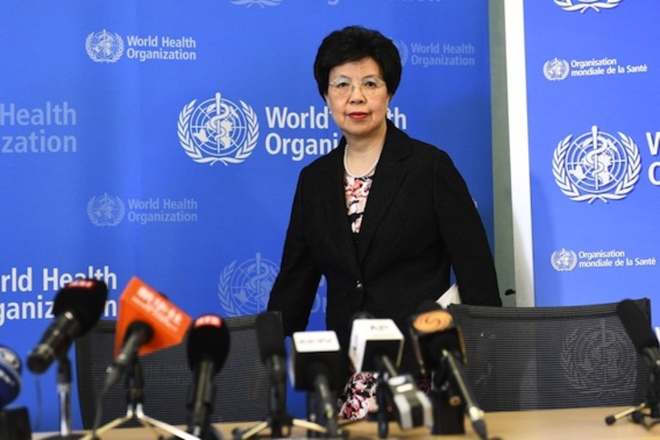 La directora general de la OMS, Margaret Chan. (Alain GROSCLAUDE/AFP PHOTO)