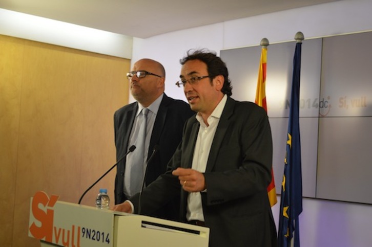 Josep Rull, a la derecha, en una imagen de archivo. (FLICKR CDC)
