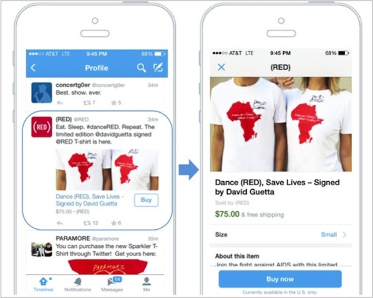 Twitter está realizando pruebas para incorporar el botón de «comprar». (TWITTER)