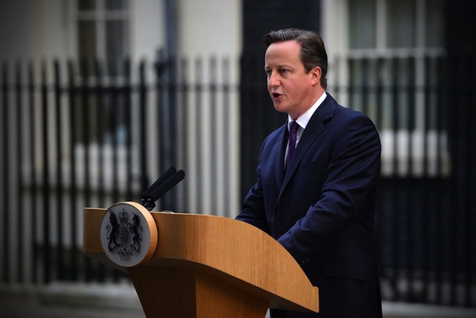 El primer ministro británico, David Cameron, ha prometido nuevos poderes para Escocia, Gales, Inglaterra y el norte de Irlanda. (Carl COURT/AFP)