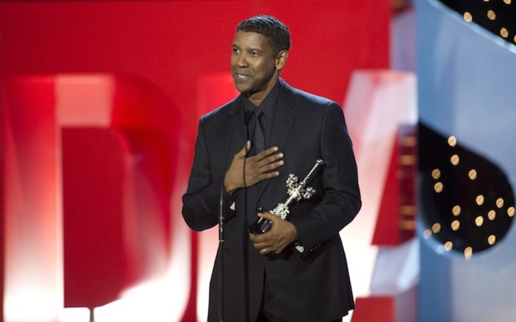Denzel Washington ha recibido en el Kursaal el Premio Donostia por su trayectoria. (Juan Carlos RUIZ / ARGAZKI PRESS)
