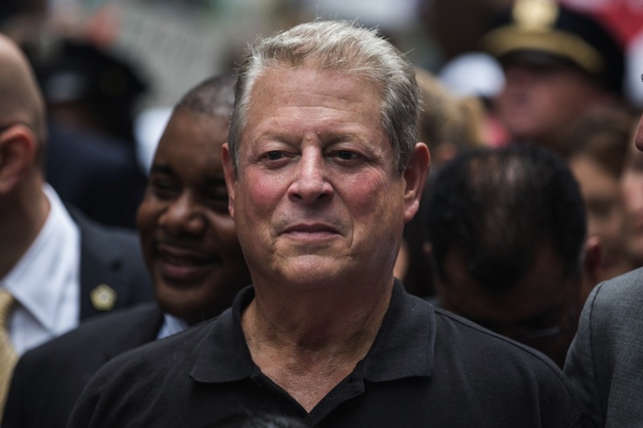 Al Gore New Yorkeko manifestazioan. ( Andrew Burton /AFP)