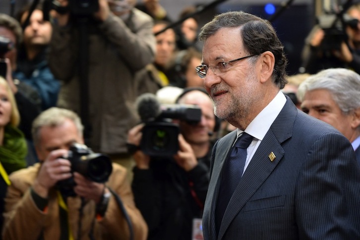 Mariano Rajoy, en la cumbre europea de la pasada semana. (Thierry CHARLIER / AFP) 