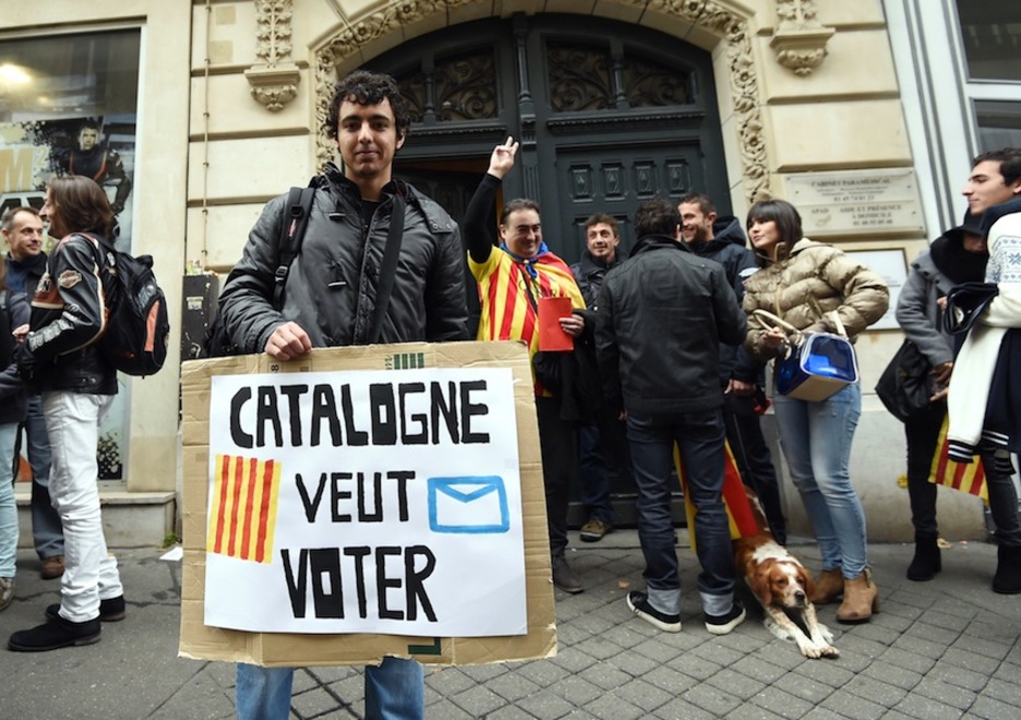 En París también han votado, en la delegación del Govern. (Miguel MEDINA/AFP)