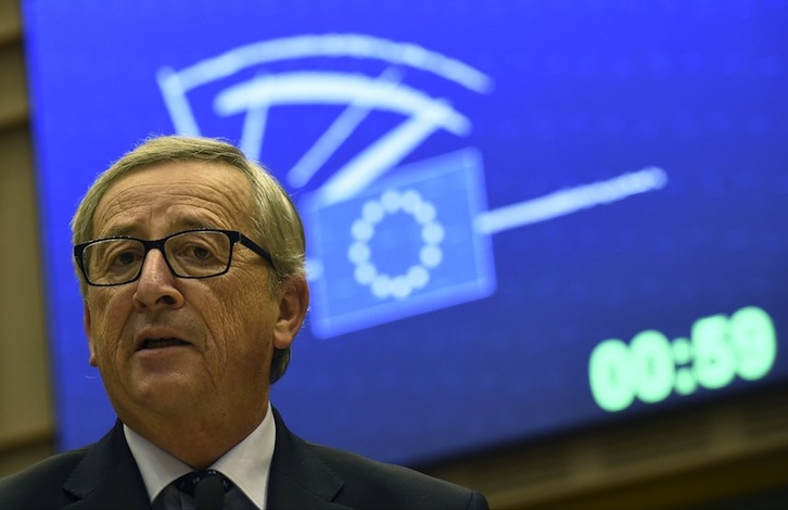 Jean-Claude Juncker, durante una reciente comparecencia. (John THYS /AFP PHOTO)
