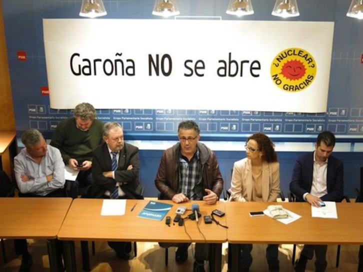 Comparecencia en Madrid contra la reapertura de Garoña. (@amaiurinfo)