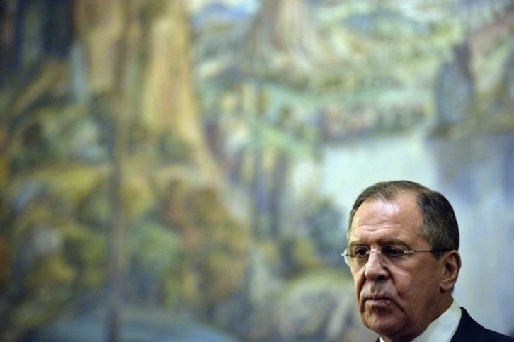 Sergei Lavrov, ministro de Exteriores de Rusia. (Yuri KADOBNOV / AFP) 