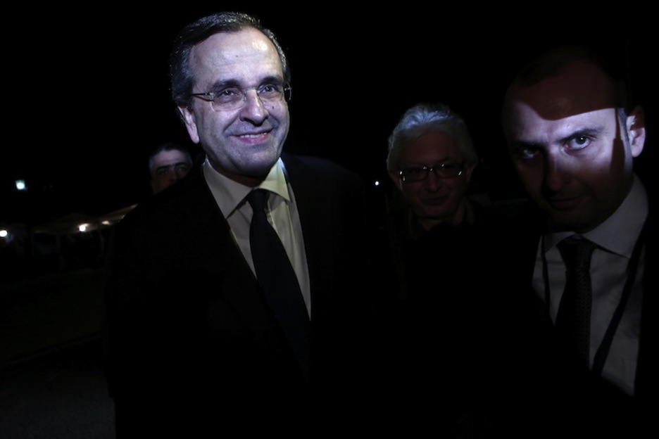 El ex primer ministro griego Antonis Samaras fue el gran perdedor de la jornada de ayer. (Angelos TZORTZINIS/AFP)