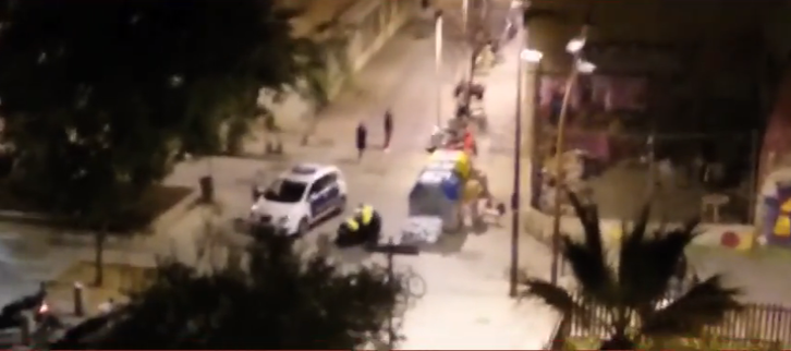 Captura del vídeo difundido por ‘La Directa’ sobre la agresión policial.