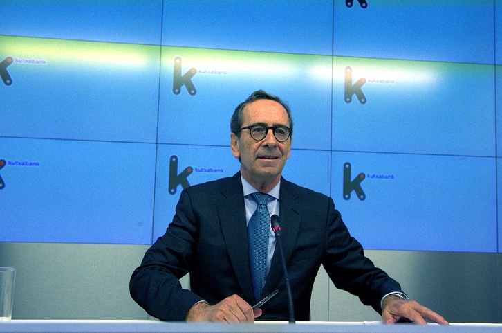 Gregorio Villalabeitia, presidente de Kutxabank. (ARGAZKI PRESS)