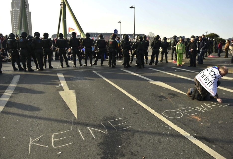 Las protestas han comenzado a primera hora. (Odd ANDERSEN / AFP)