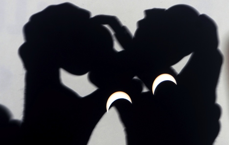 En Galizia, en el Estado español, han tenido la ocasión de apreciar el eclipse. (Miguel RIOPA/AFP)