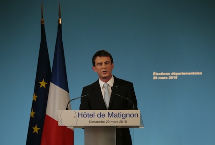 El primer ministro francés, Manuel Valls. (Jacques DEMARTHON/AFP PHOTO)