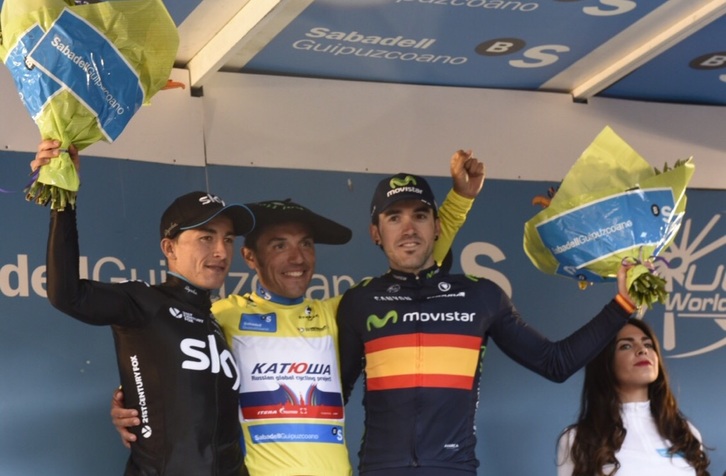 Henao, Rodriguez eta Izagirre; iazko Itzuliaren podiuma. (ARGAZKI PRESS)