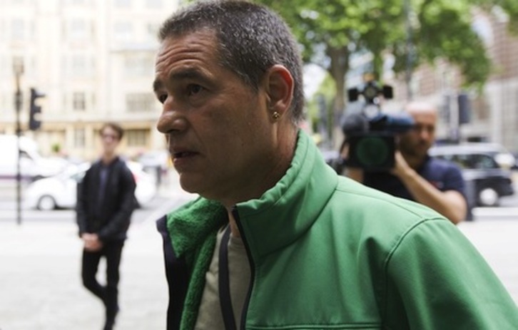 Antton Troitiño, en una comparecencia anterior en la Corte de Westminster. (Justin TALLIS/AFP) 