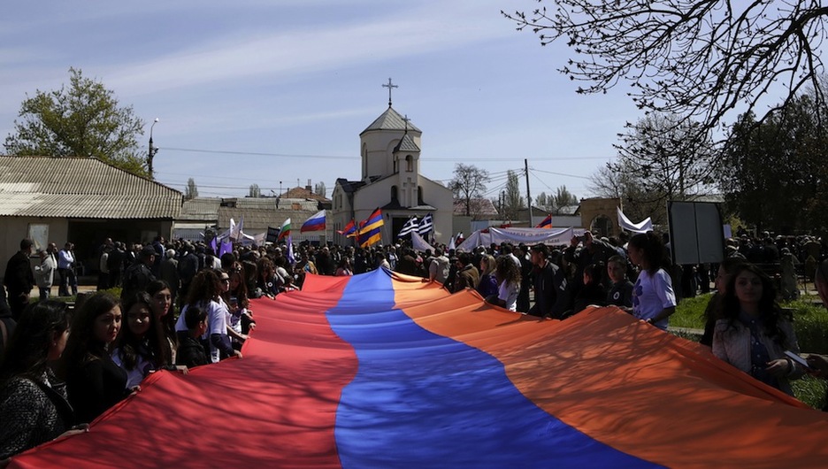 Actos en Crimea. (Max VETROV  / AFP)
