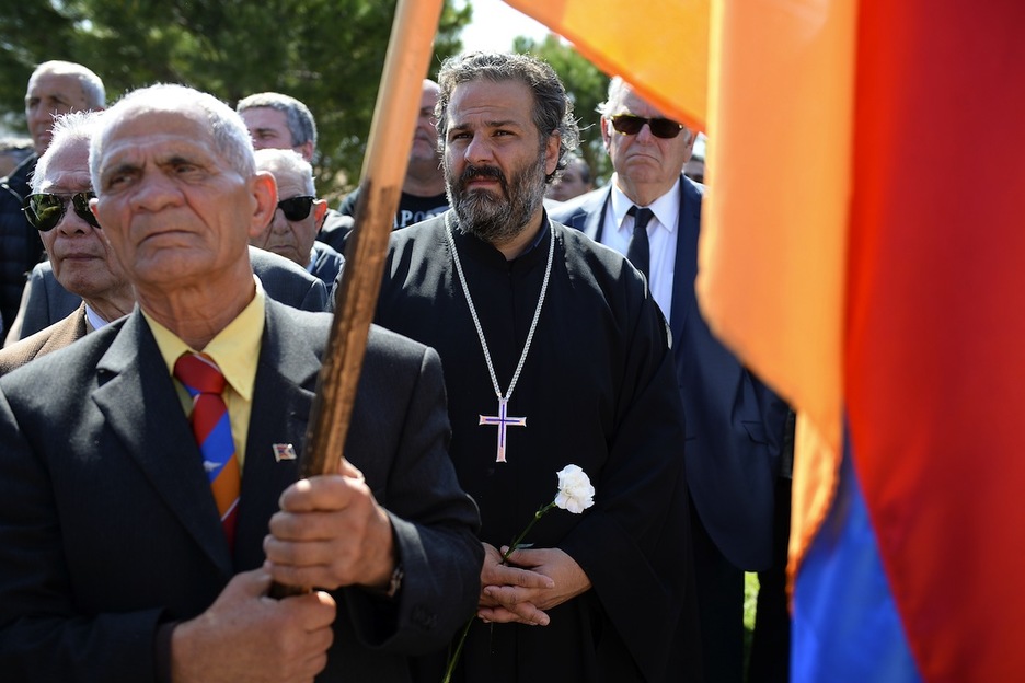 Comunidad armenia en Marsella. (Boris HORVAT / AFP)