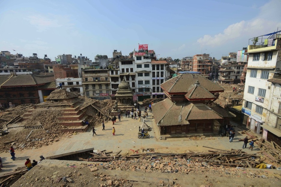 Asko dira Katmandun desagertu diren  eraikinak. (Prakash MATHEMA / AFP)