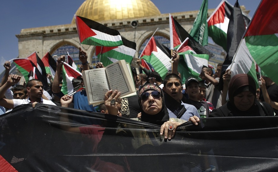 Movilización en Jerusalen. (Ahmad GHARABLI / AFP)
