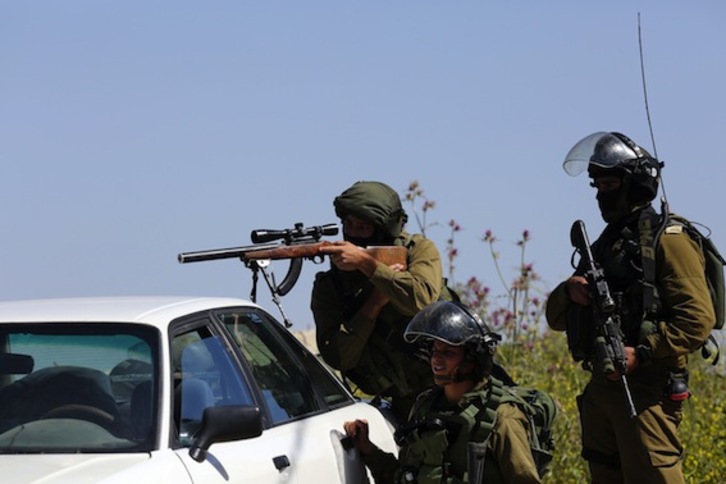 Soldados israelíes en la Cisjordania ocupada, en una imagen de archivo. (Abbas MOMANI/AFP PHOTO)