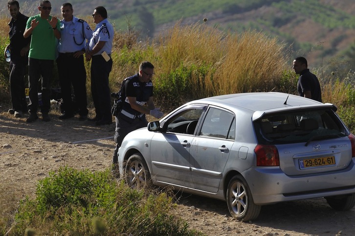 La Policía israelí en el lugar de los hechos. (Abbas MOMANI / AFP)