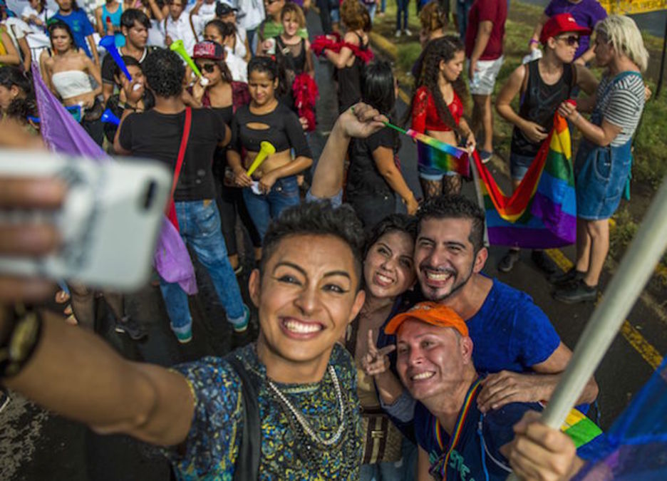 <strong>Managua</strong> también celebró el día por los derechos LGTBQI (Inti OCON | AFP)