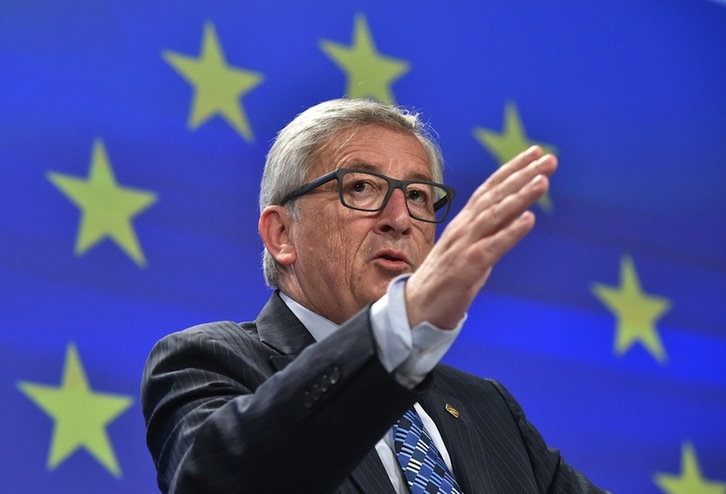 Jean-Claude Juncker ha comparecido hoy en Bruselas. (John THYS/AFP) 