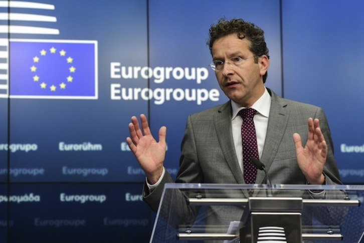 El presidente del Eurogrupo, Jeroen Dijsselbloem. (John THYS/AFP PHOTO)