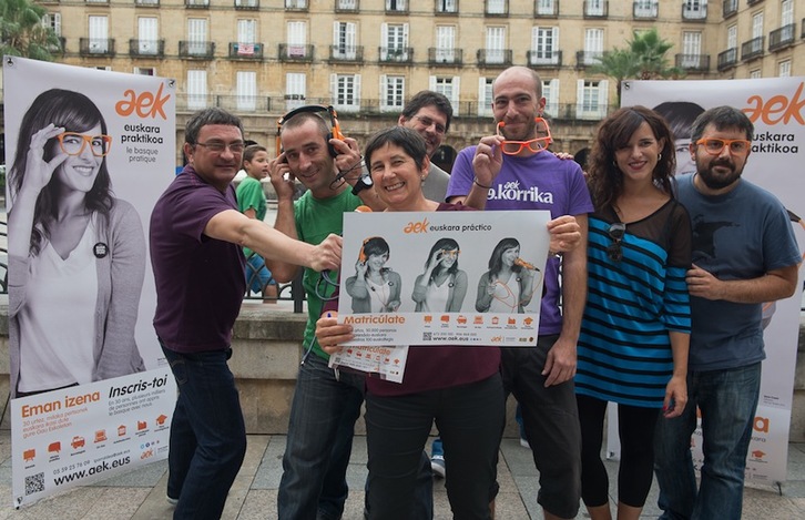 AEKren matrikulazio kanpainaren aurkezpena Bilbon egin dute. (Monika DEL VALLE/ARGAZKI PRESS)