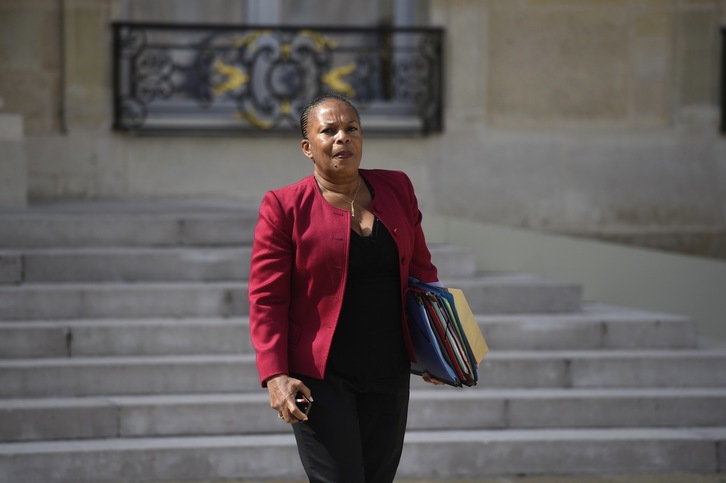 Christiane Taubira, Justizia ministro frantsesa. (Alain JOCARD / AFP)