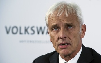 Matthias Müller, nuevo presidente de Volkswagen. (John MACDOUGALL/AFP PHOTO)