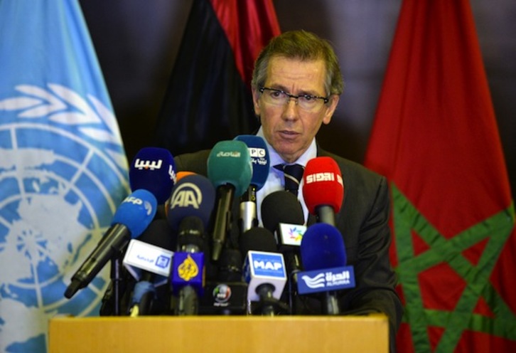 El representante de la Secretaría General de Naciones Unidas para Libia, Bernardino León. (Fadel SENNA/AFP PHOTO)