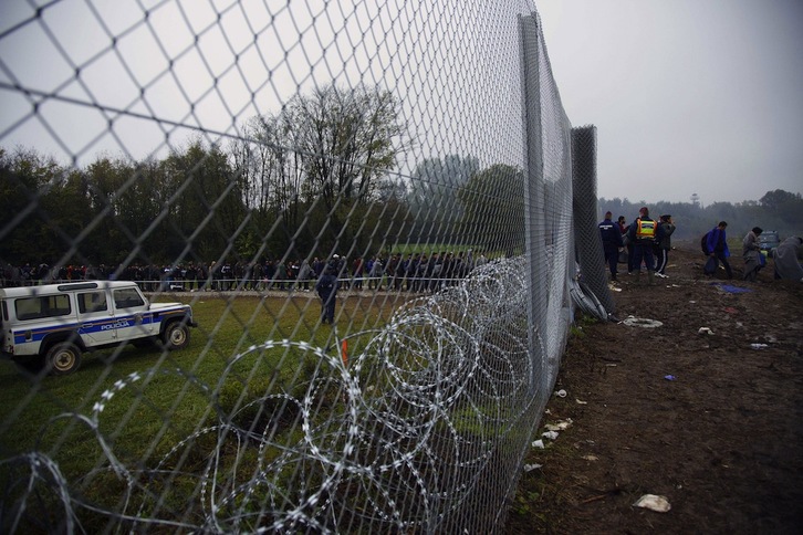 Frontera entre Hungría y Croacia. (Hanna SONIA / AFP)
